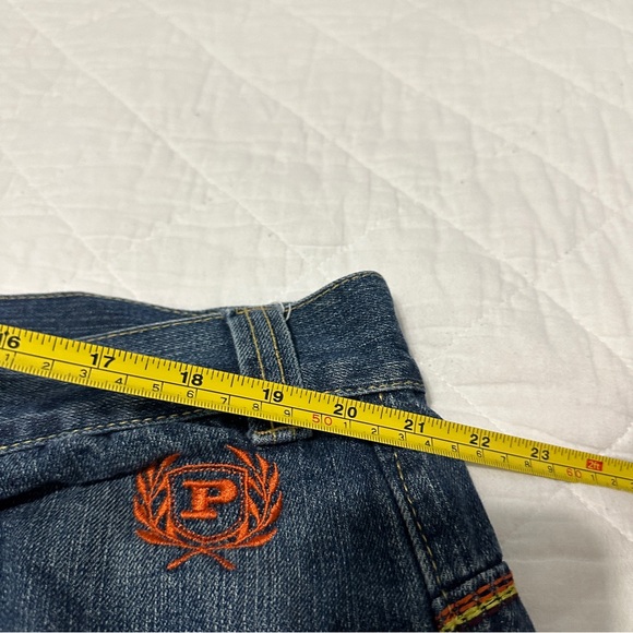 Vintage Phat Farm Denim Jean Shorts Men's 44x15.5 Baggy Embroidered Y2K Hip Hop - Picture 7 of 8